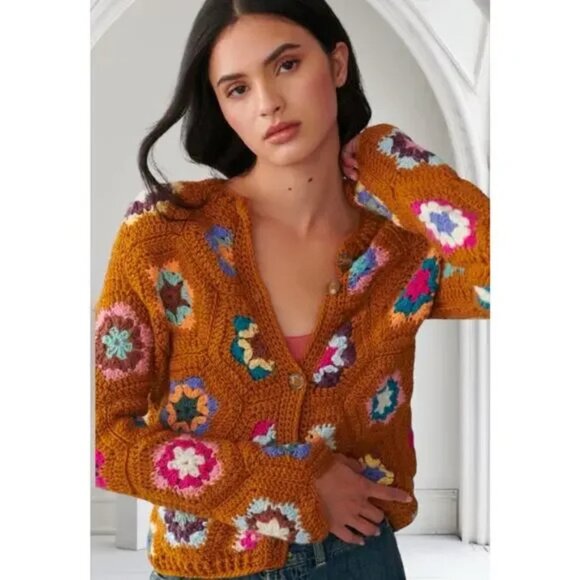 Tach Clothing Tabita Crochet Wool Cardigan - Picture 2 of 16